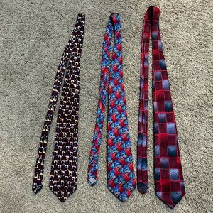 J. Garcia set of three funky ties
